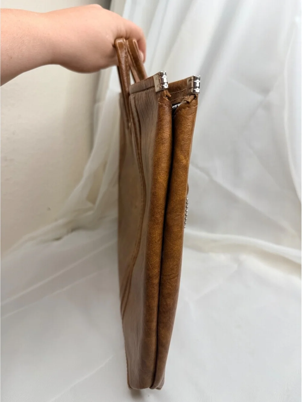 1975 Leather Attaché Portfolio ESCORT American Tourister Vintage Brown